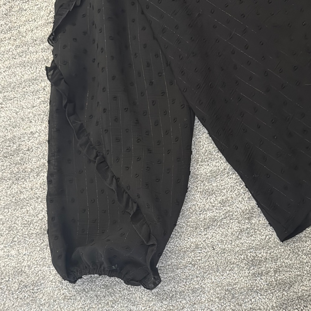 Express Black Sheer Top - Picture 3 of 4